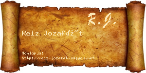 Reiz Jozafát névjegykártya